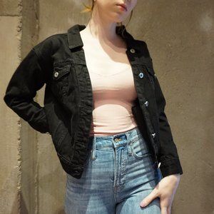 80%20 Eighty Twenty Hong Kong Black Denim Jacket